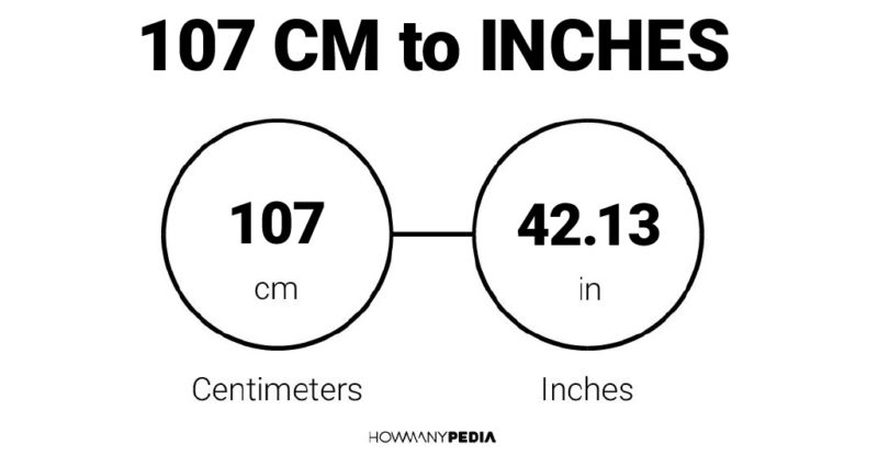 107 CM to Inches