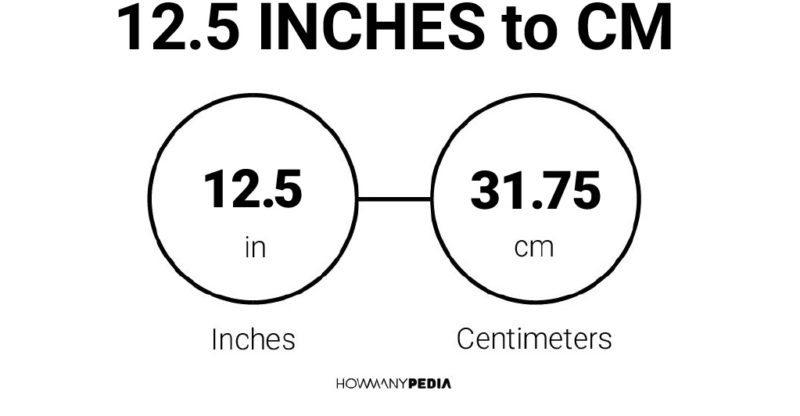 12.5 Inches to CM