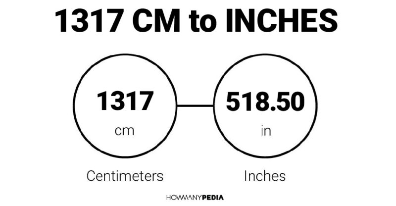 1317 CM to Inches