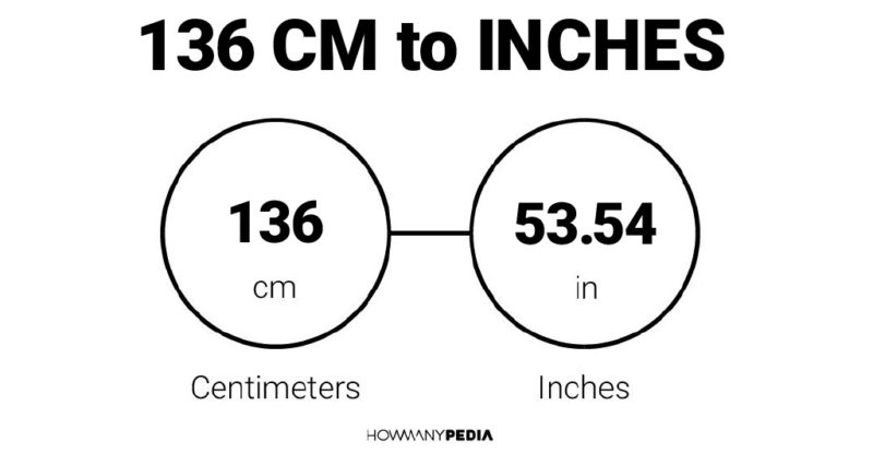 136 CM to Inches