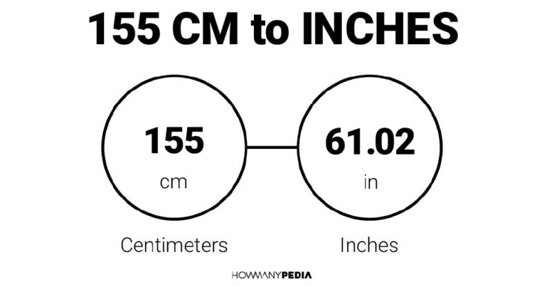 155 CM to Inches