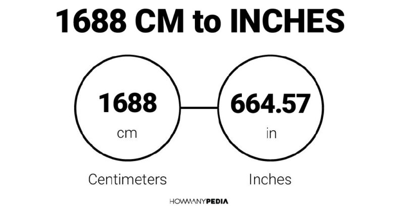 1688 CM to Inches