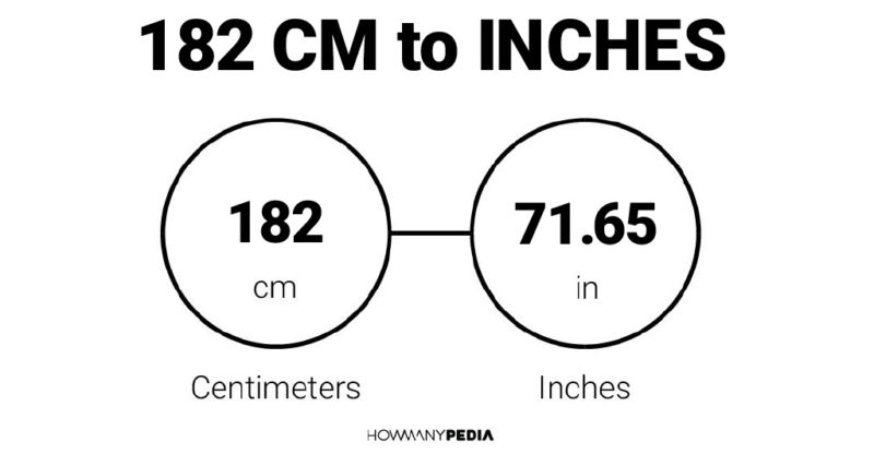 182 CM To Inches Howmanypedia