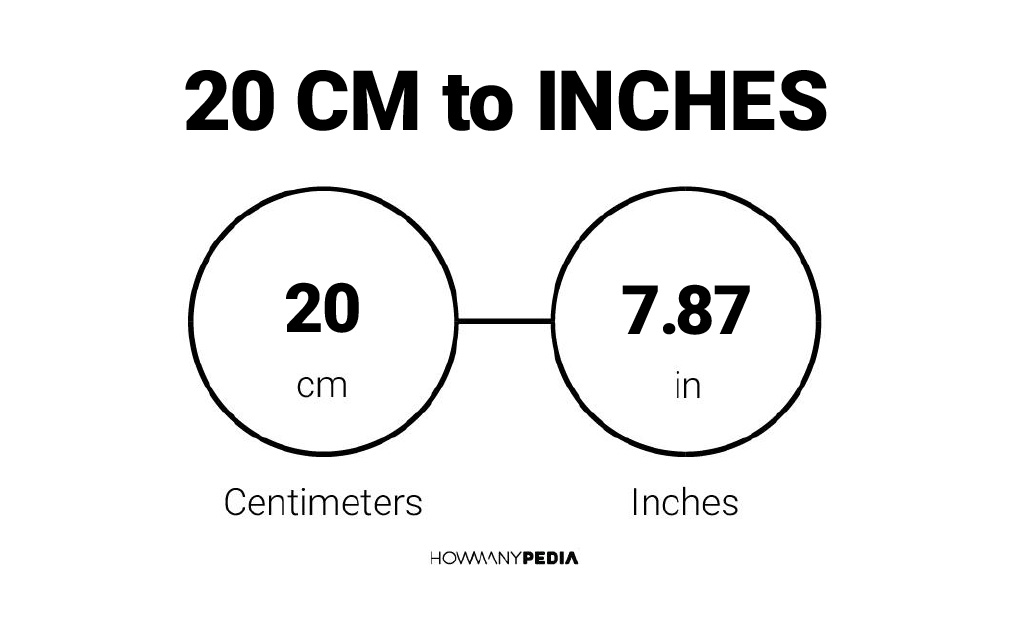 20 CM To Inches Howmanypedia