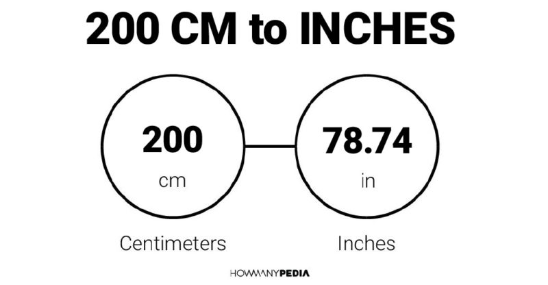 200 CM To Inches Howmanypedia