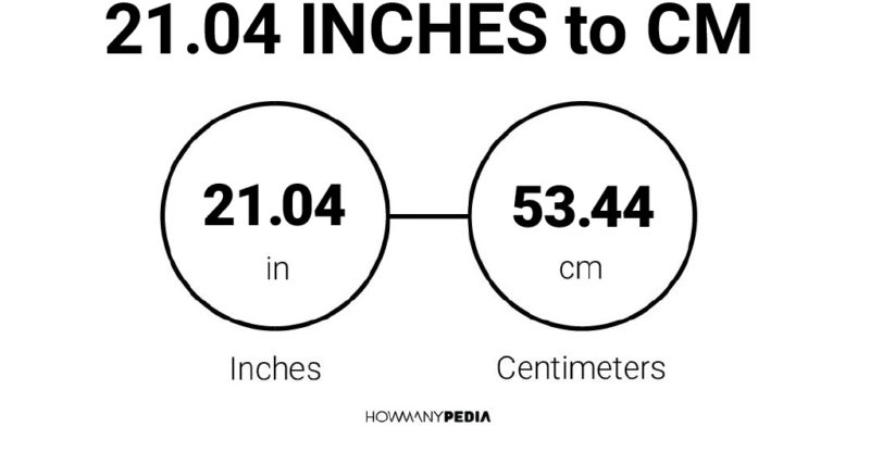 21.04 Inches to CM