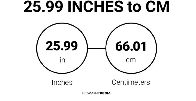 25.99 Inches to CM