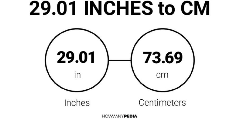 29.01 Inches to CM