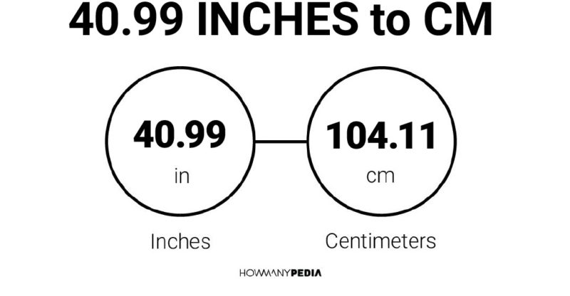 40.99 Inches to CM