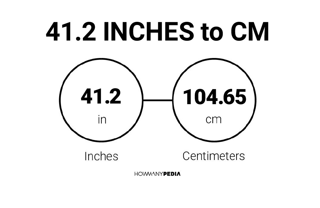 41 2 Inches To Cm Howmanypedia Com