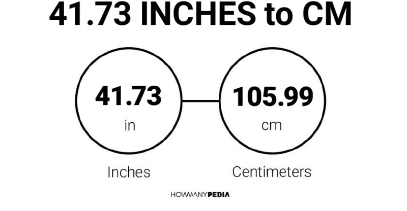 41.73 Inches to CM
