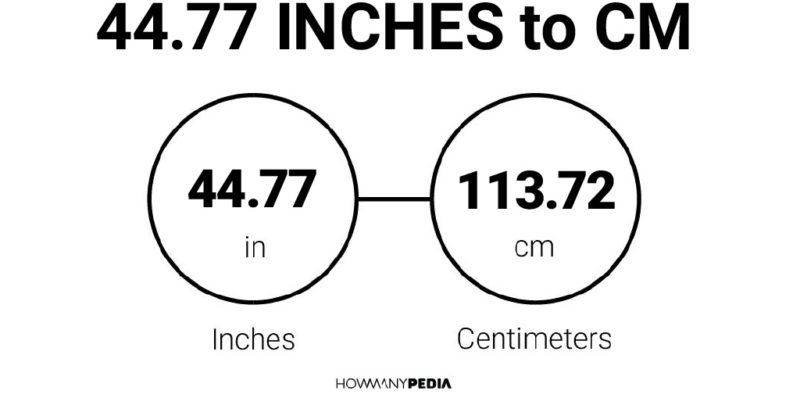 44.77 Inches to CM