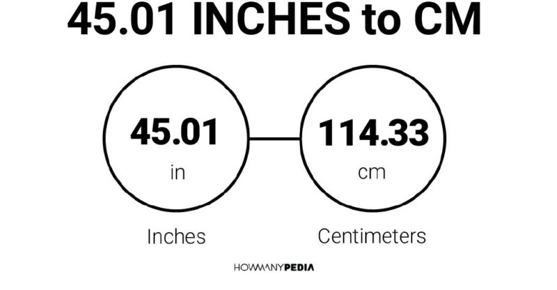 45.01 Inches to CM