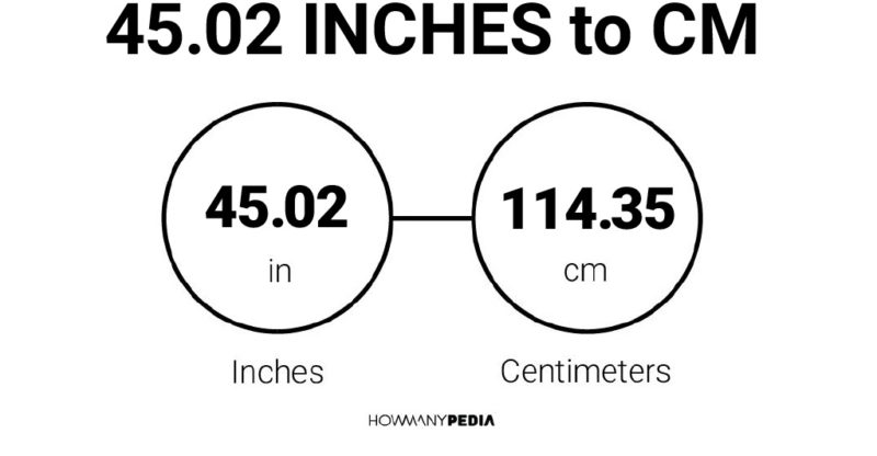 45.02 Inches to CM