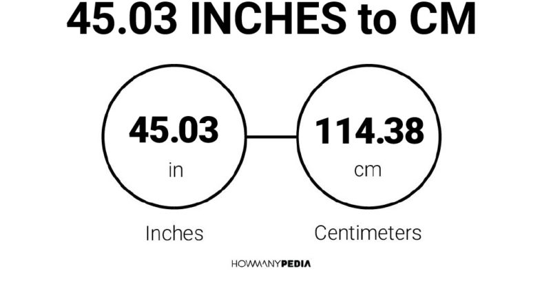 45.03 Inches to CM