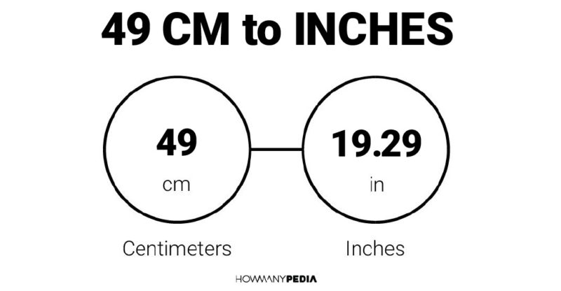 9 What Is 49 Cm In Inches Eilliskhadija