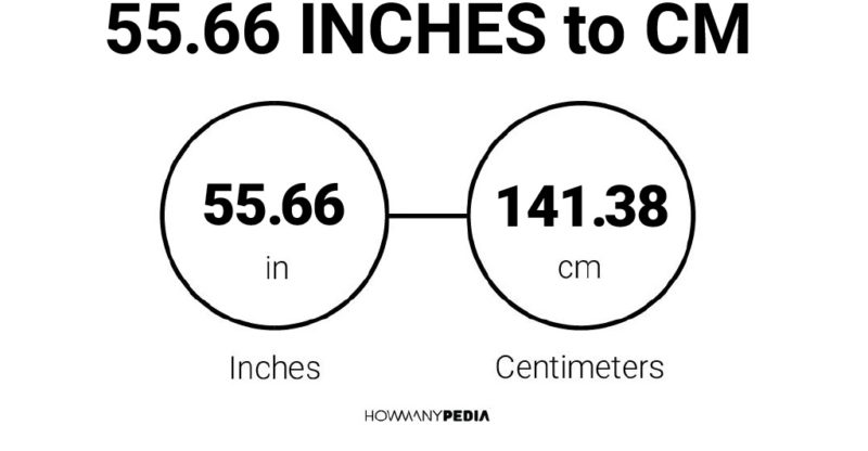 55.66 Inches to CM