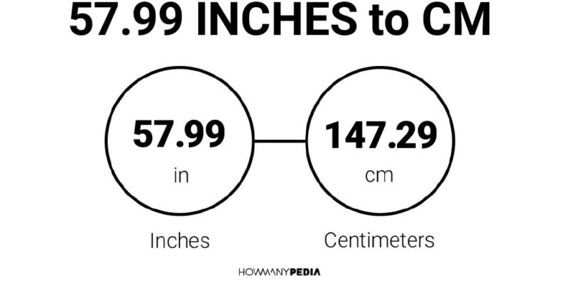 57.99 Inches to CM