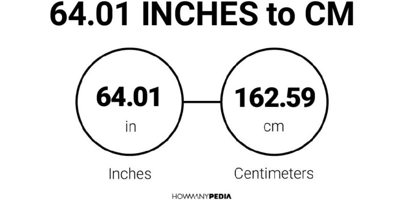 64.01 Inches to CM