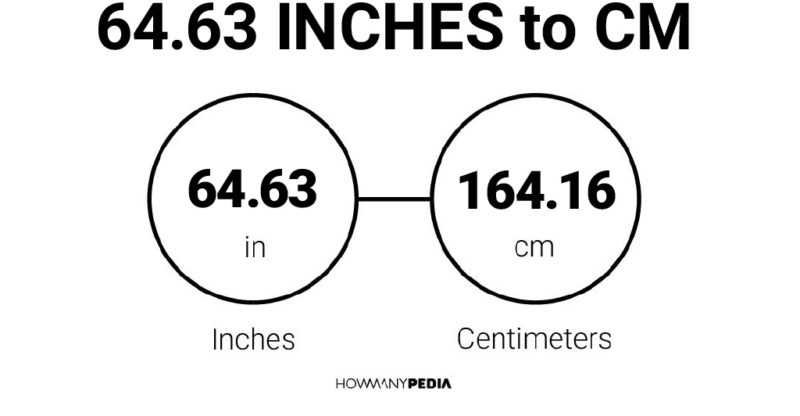 64.63 Inches to CM
