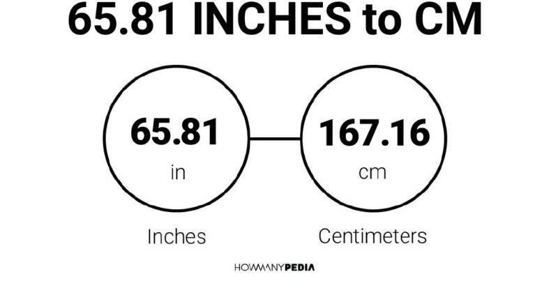 65.81 Inches to CM