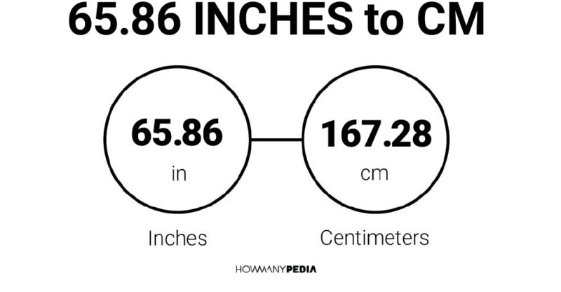 65.86 Inches to CM