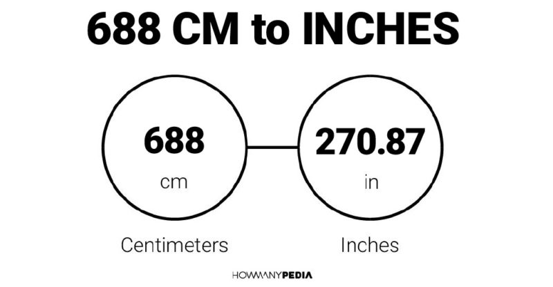 688 CM to Inches