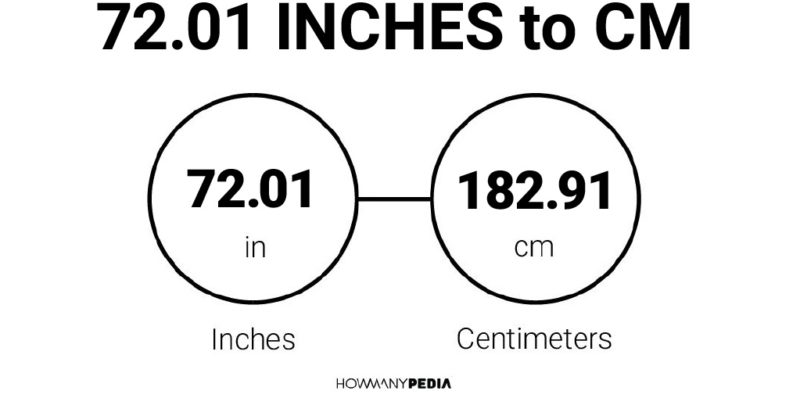 72.01 Inches to CM