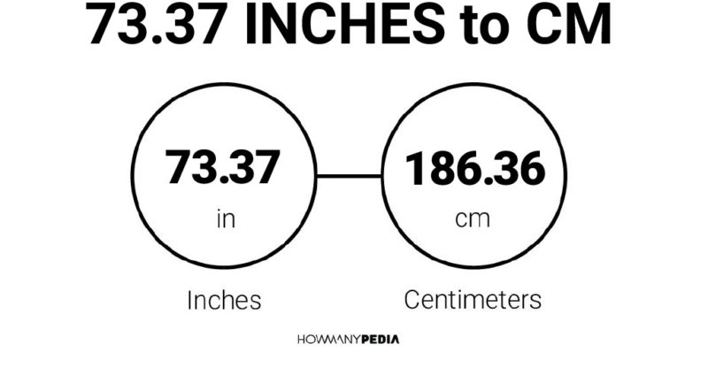 73.37 Inches to CM