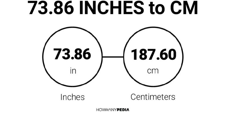 73.86 Inches to CM