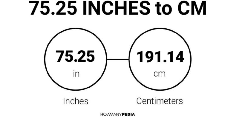 75.25 Inches to CM