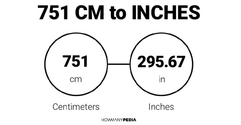 751 CM to Inches