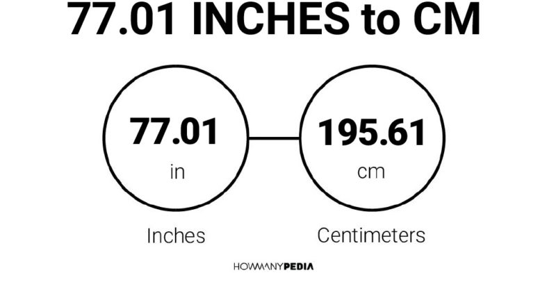 77.01 Inches to CM