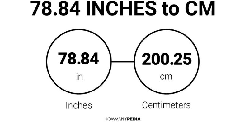 78.84 Inches to CM - Howmanypedia.com