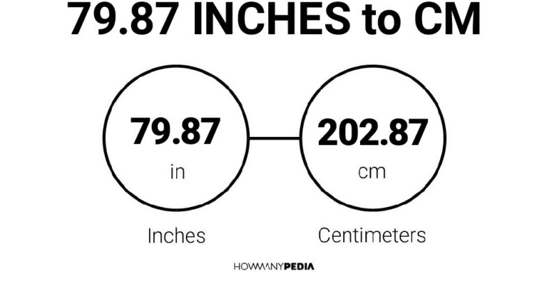 79.87 Inches to CM