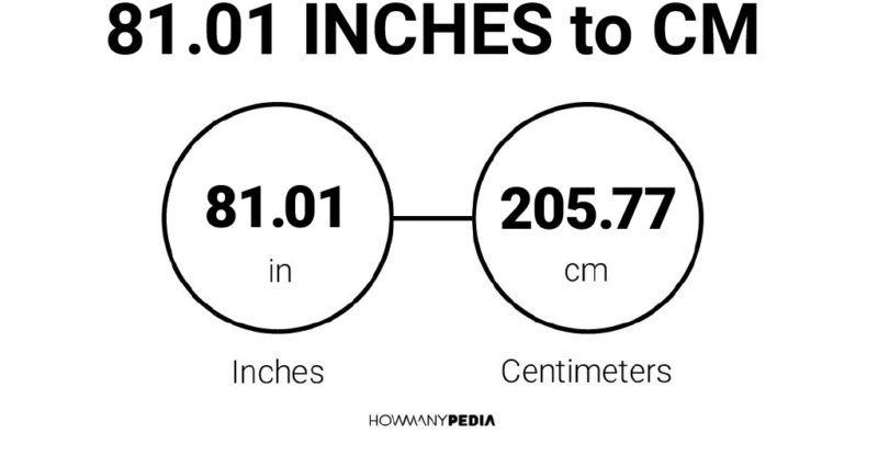 81.01 Inches to CM