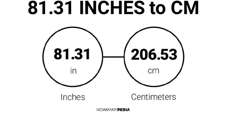 81.31 Inches to CM