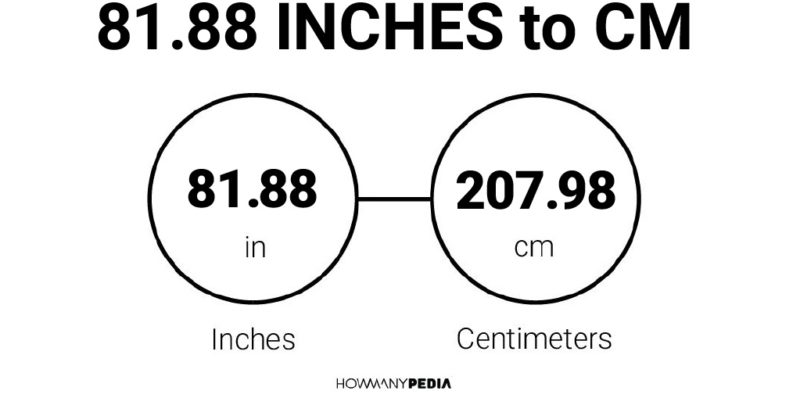 81.88 Inches to CM