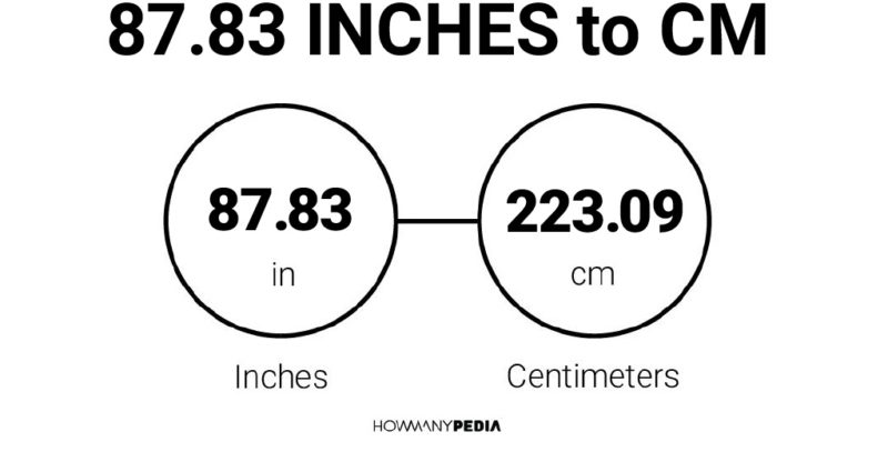 87.83 Inches to CM