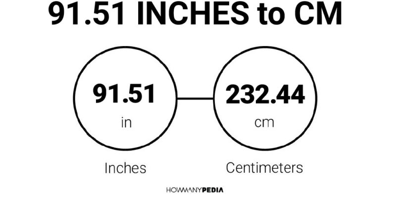 91.51 Inches to CM