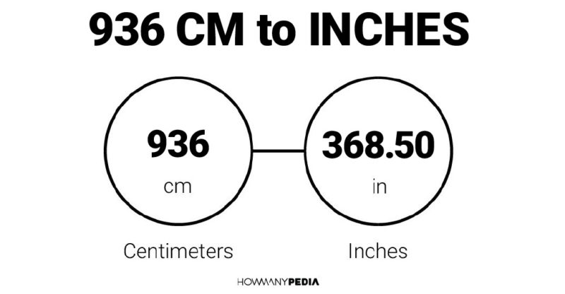 936 CM to Inches