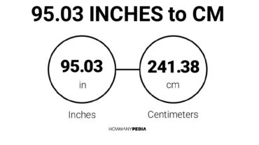 95.03 Inches to CM