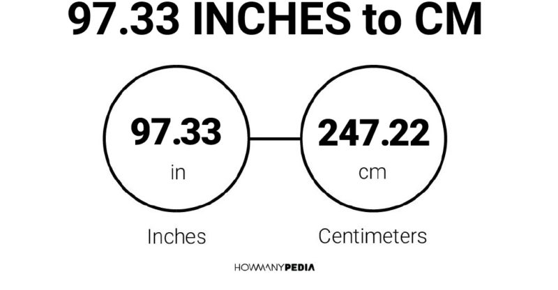 97.33 Inches to CM