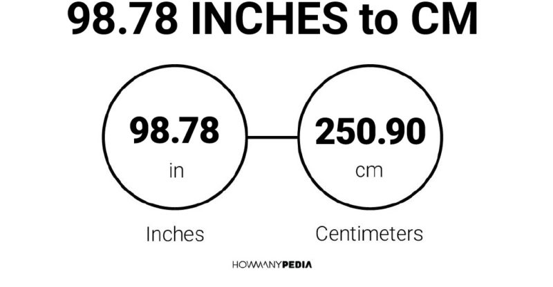 98.78 Inches to CM