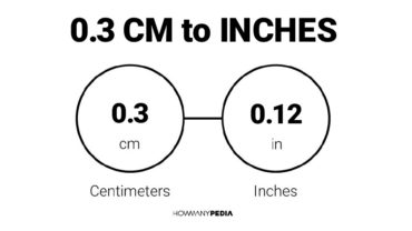 0.3 CM to Inches