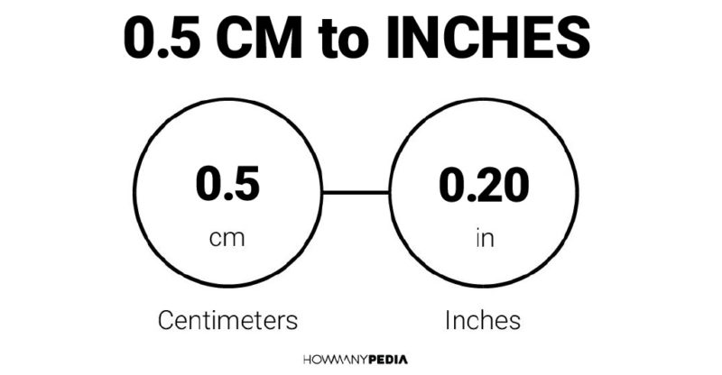 0.5 CM to Inches