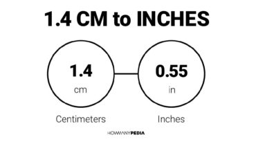 1.4 CM to Inches