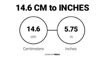 14.6 CM to Inches