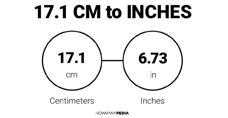 17 1 CM To Inches Howmanypedia