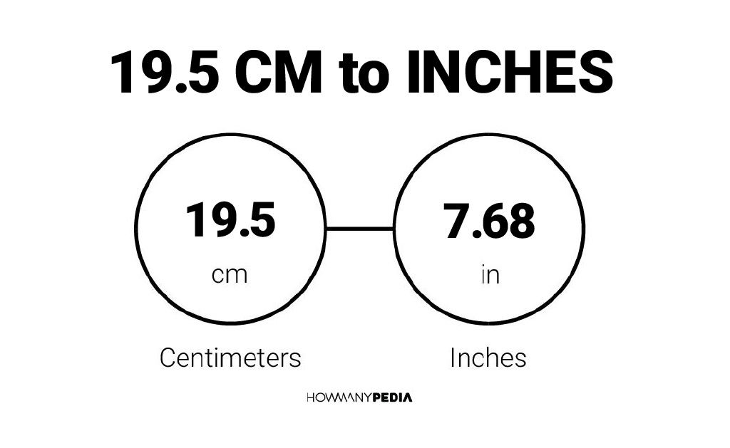 19.5 CM to Inches – Howmanypedia.com